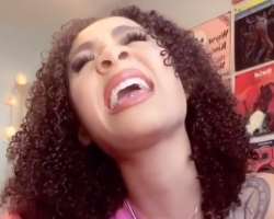 Juliet has to pierce on her tongue.